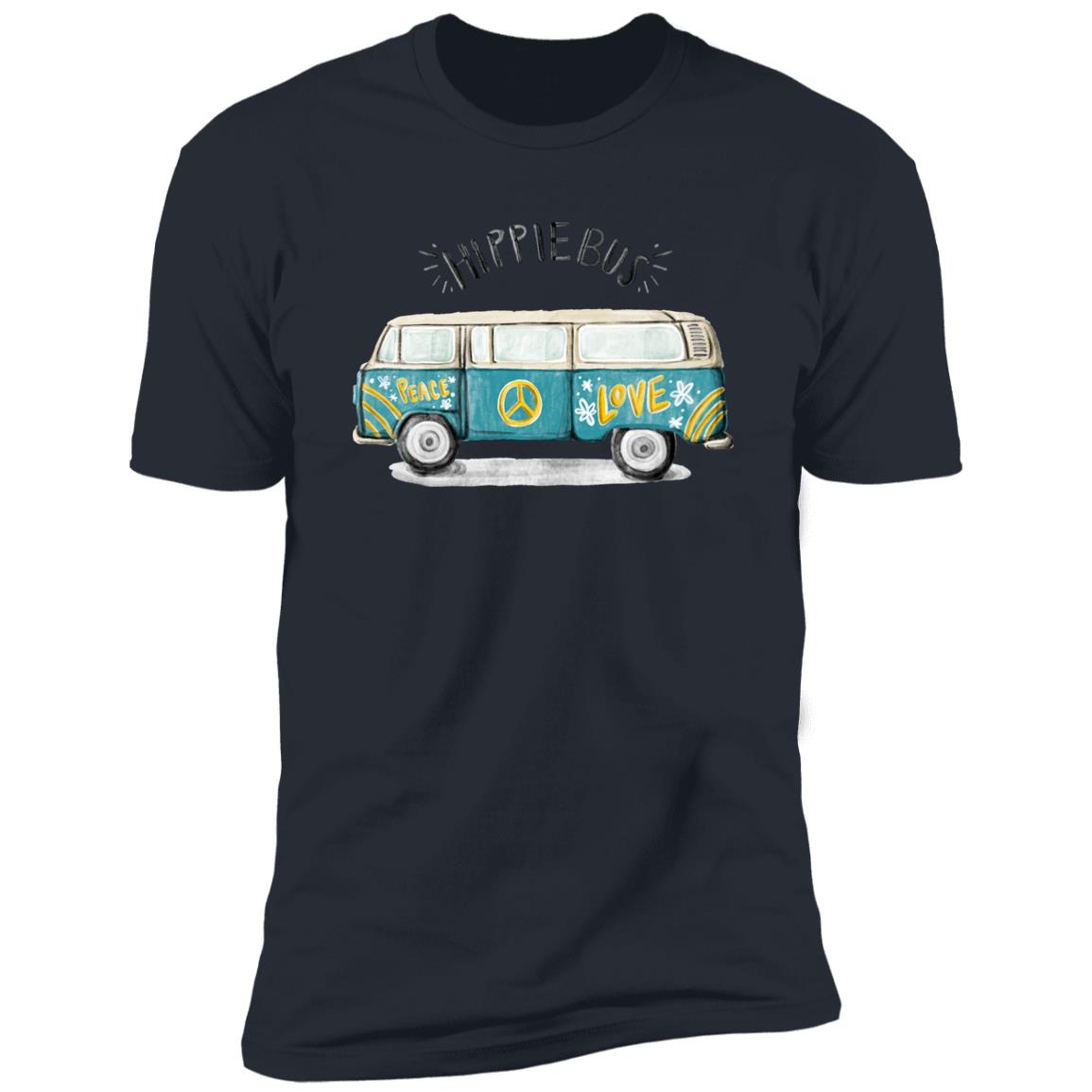 retro hippie bus Premium Short Sleeve T-Shirt - Image 9