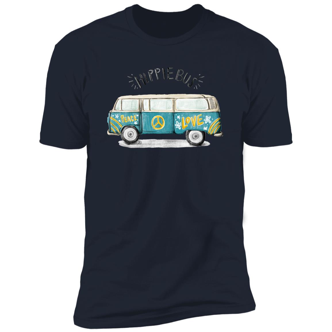 retro hippie bus Premium Short Sleeve T-Shirt - Image 11