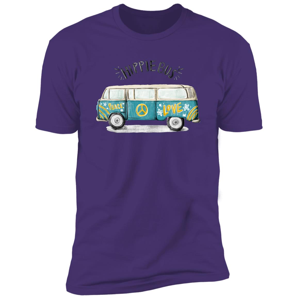 retro hippie bus Premium Short Sleeve T-Shirt - Image 13