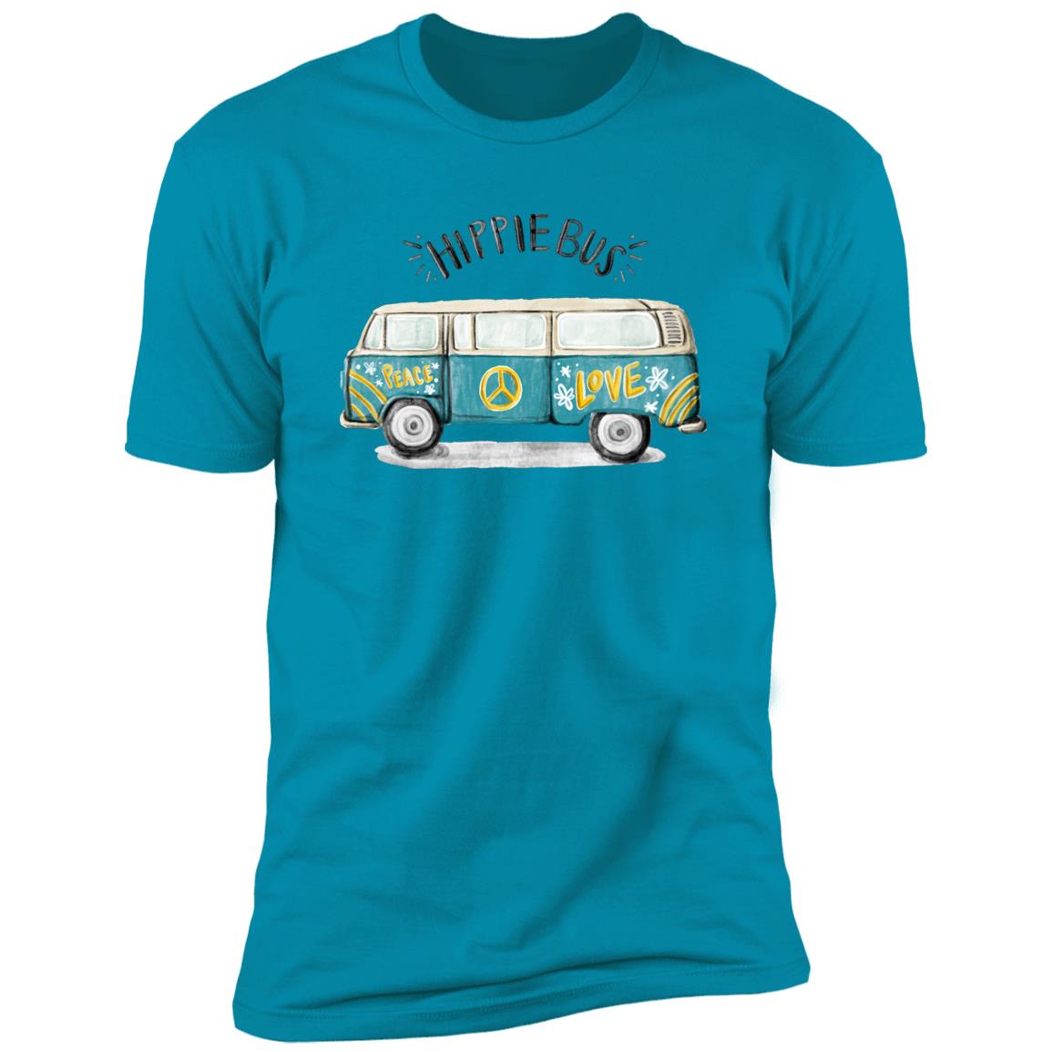 retro hippie bus Premium Short Sleeve T-Shirt - Image 14