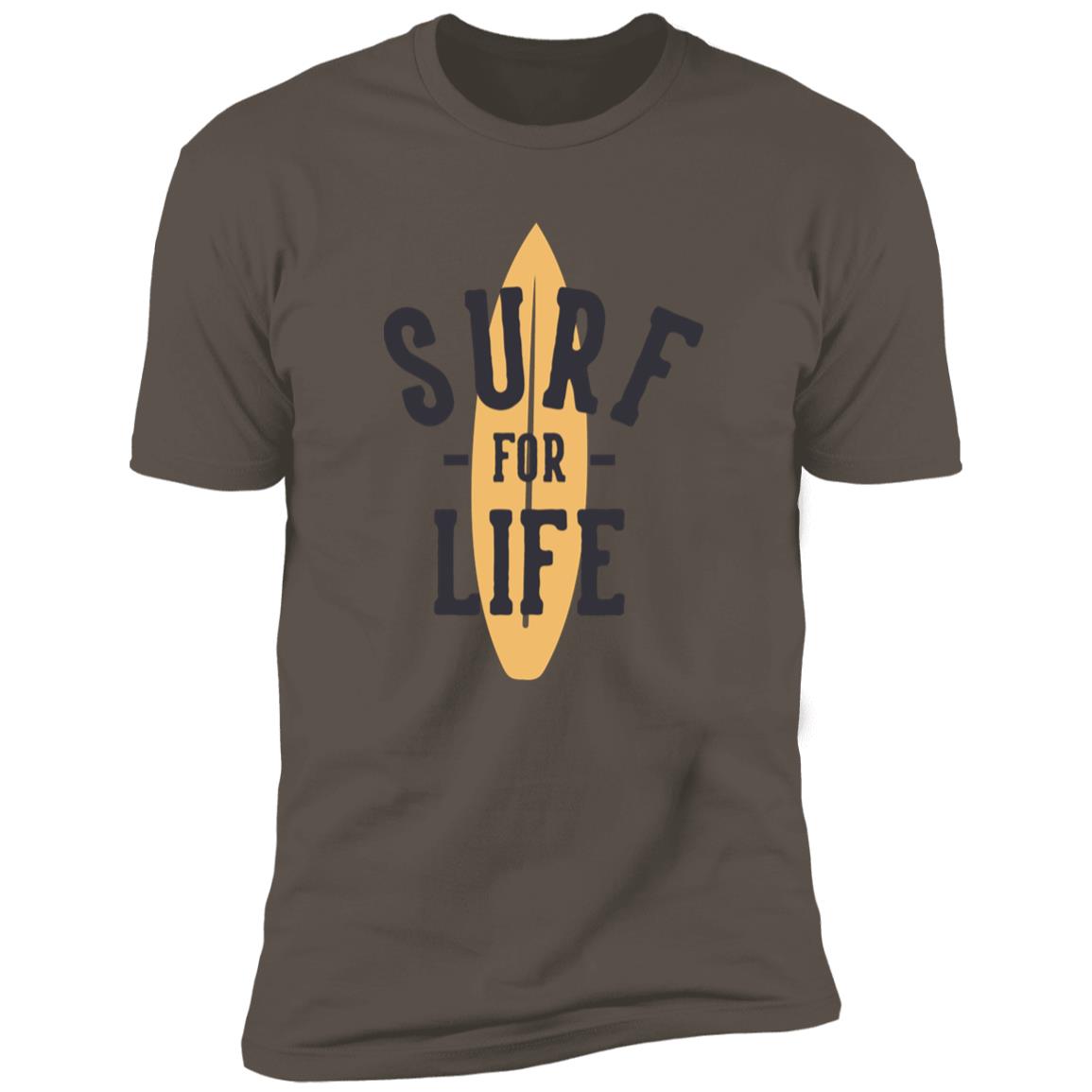 retro surf for life Premium Short Sleeve T-Shirt - Image 2