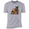 retro beach skull Premium Short Sleeve T-Shirt