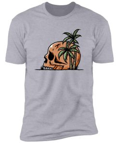 retro beach skull Premium Short Sleeve T-Shirt