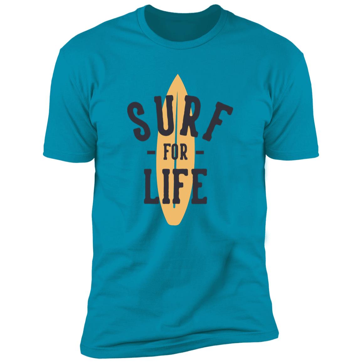 retro surf for life Premium Short Sleeve T-Shirt - Image 14