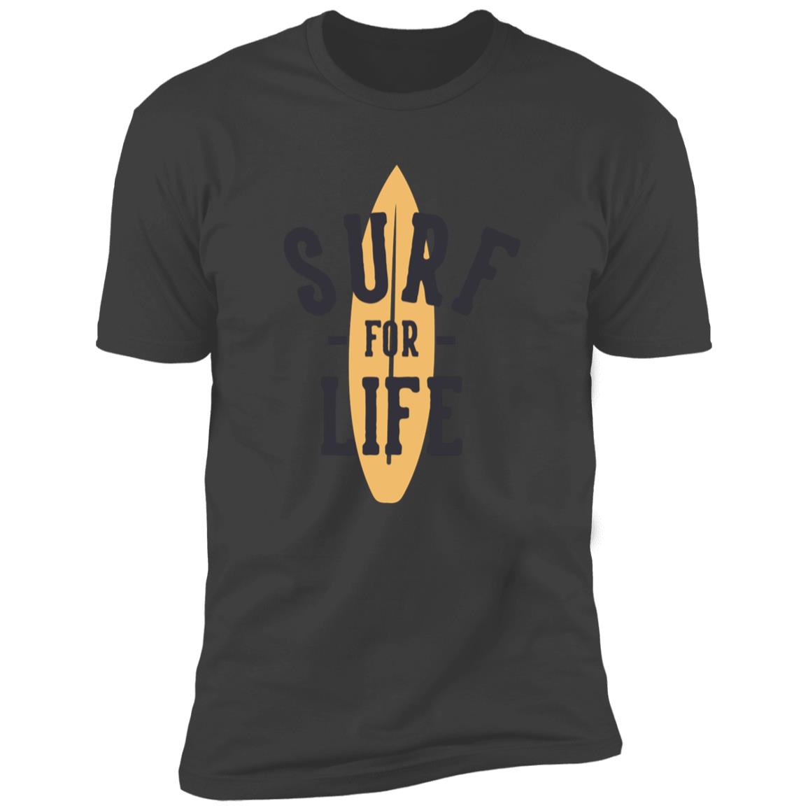 retro surf for life Premium Short Sleeve T-Shirt - Image 8
