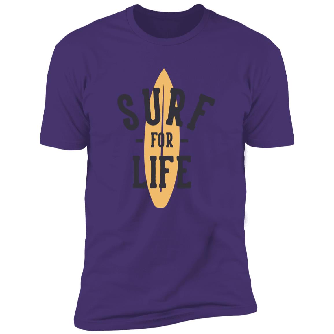 retro surf for life Premium Short Sleeve T-Shirt - Image 13