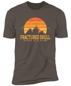 Alternative view of Fractured skull ski club Premium Short Sleeve T-Shirt