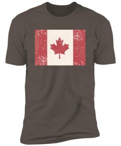 Alternative view of Old Grunge Flag of Canada Premium Short Sleeve T-Shirt