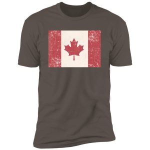 Alternative view of Old Grunge Flag of Canada Premium Short Sleeve T-Shirt