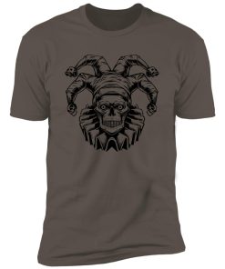 Alternative view of skull jester black NL3600 Premium Short Sleeve T-Shirt