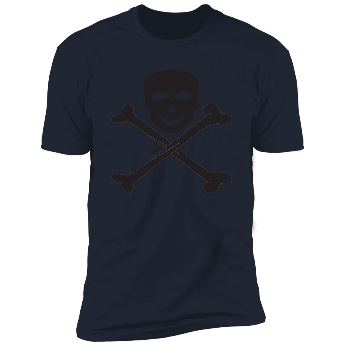 skull cross bones Premium Short Sleeve T-Shirt - Image 11