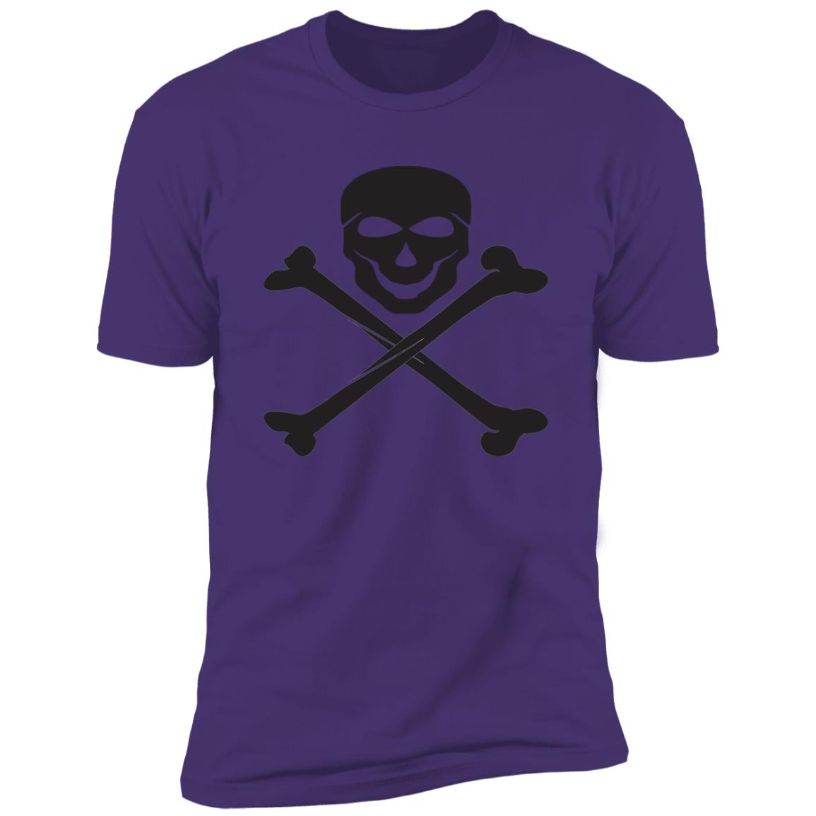 skull cross bones Premium Short Sleeve T-Shirt - Image 13
