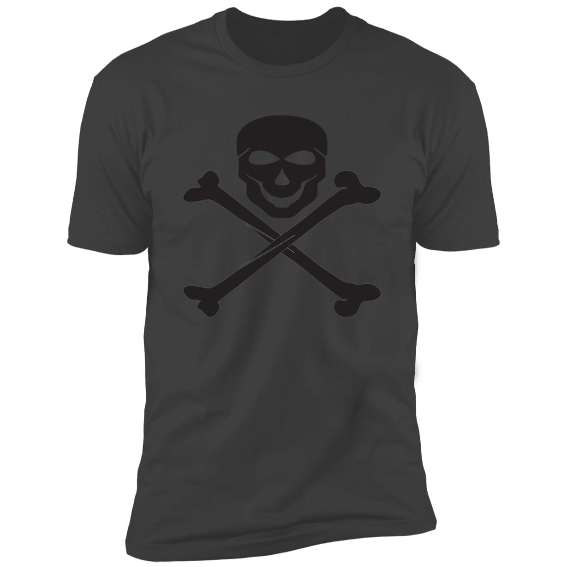 skull cross bones Premium Short Sleeve T-Shirt - Image 8