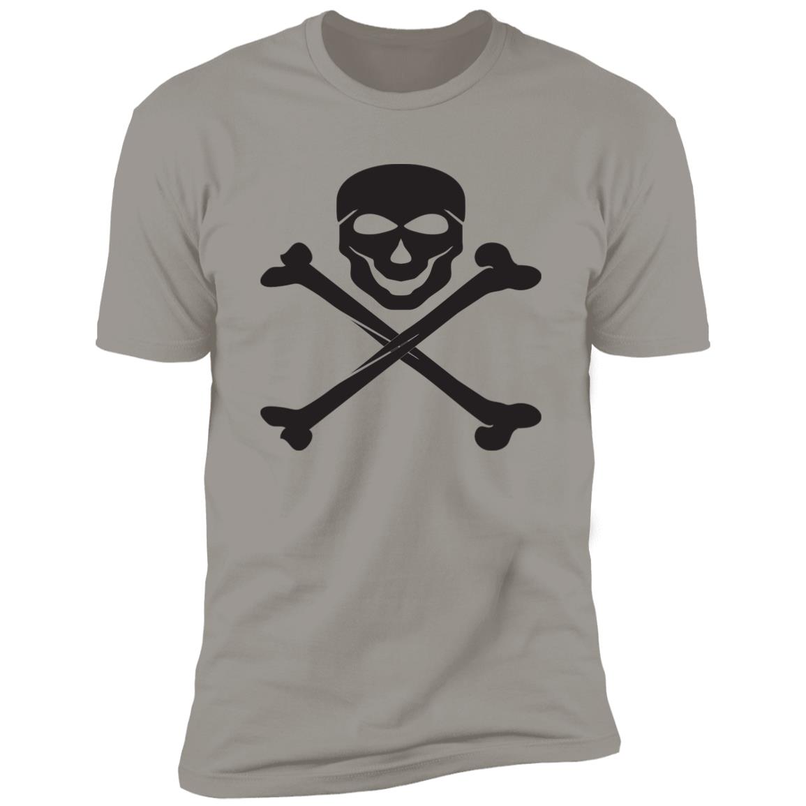 skull cross bones Premium Short Sleeve T-Shirt - Image 10