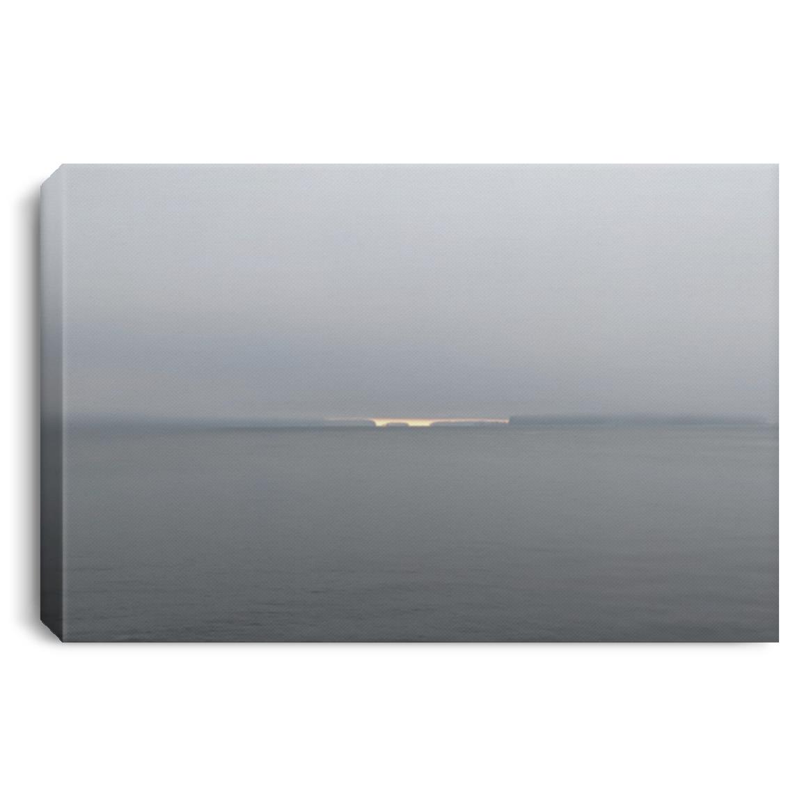 Early morning, November, Sidney B.C., looking east to Forest Island, Sidney Island, and Sidney Spit