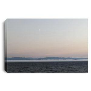 Port Angeles Washington State September fog bank Landscape Canvas .75in Frame