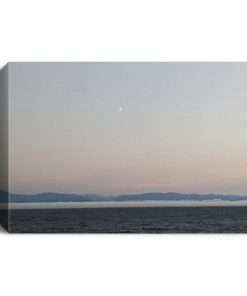 Port Angeles Washington State September fog bank  Deluxe Landscape Canvas 1.5in Frame