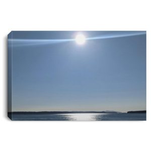 James Island from Sidney BC Landscape Canvas .75in Frame