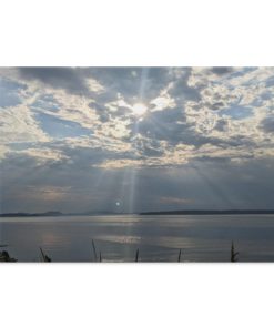 Sidney Island from Sidney BC Landscape Canvas .75in Frame