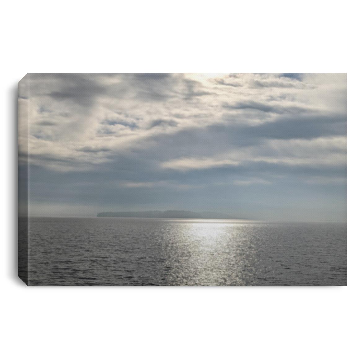 James Island from Sidney British Columbia Landscape Canvas .75in Frame