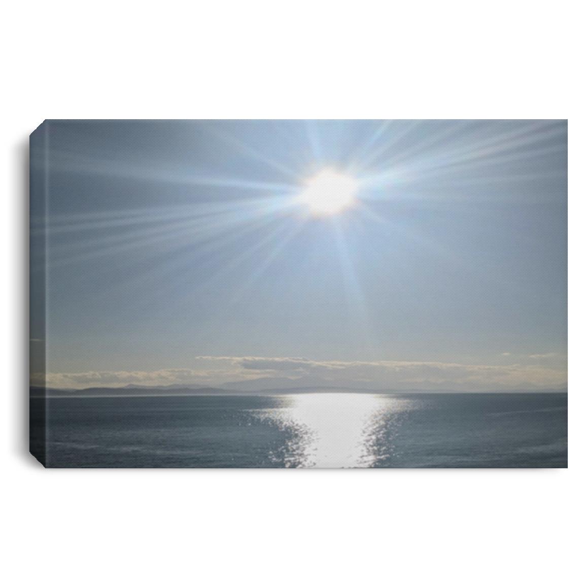 Whidbey Island Washington sunny September Landscape Canvas .75in Frame