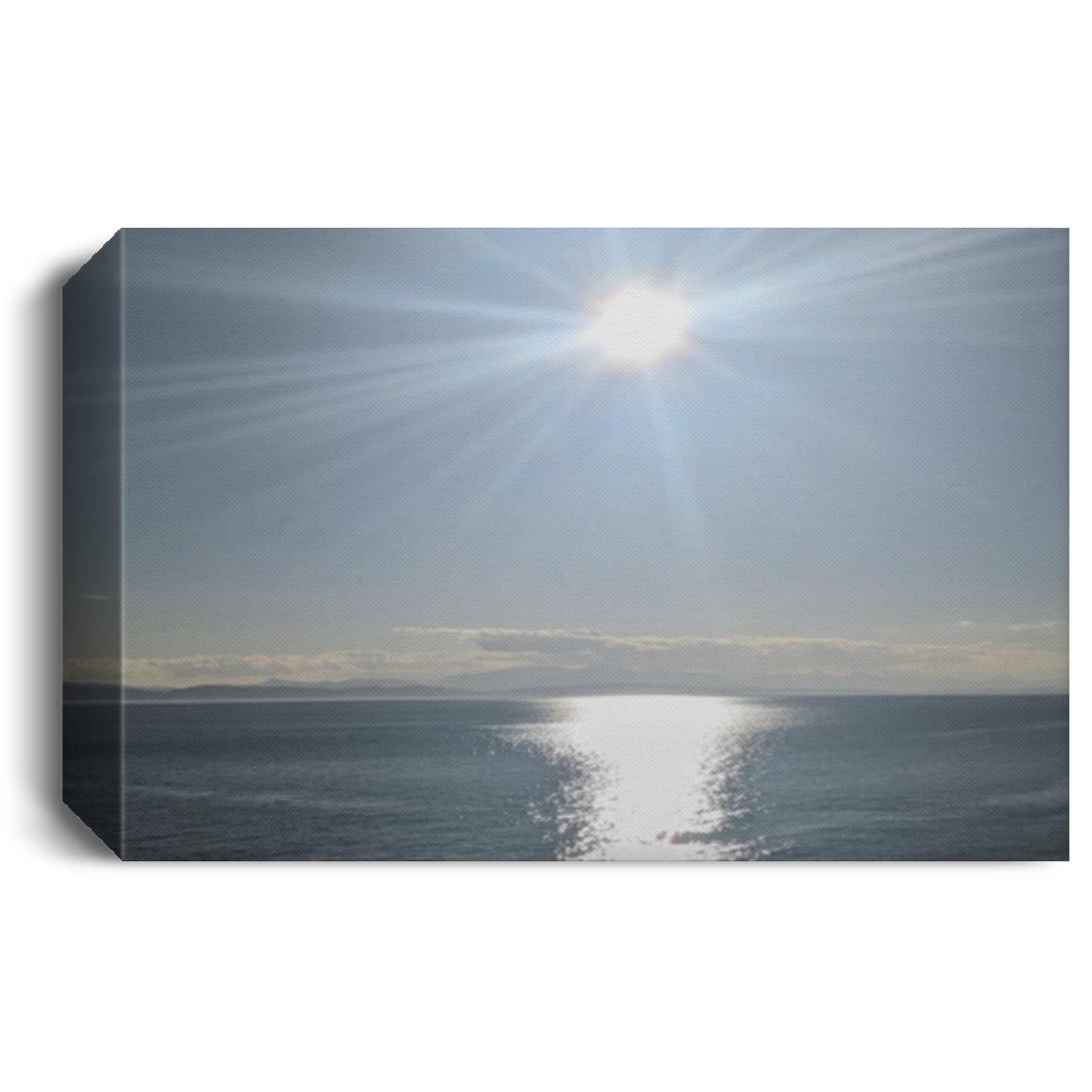 Whidbey Island Washington sunny September Deluxe Landscape Canvas 1.5in Frame