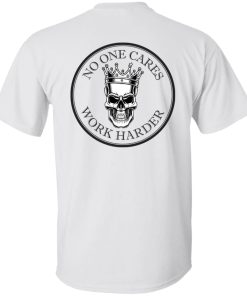 Alternative view of WORK HARDER2 (back) G500 5.3 oz. T-Shirt