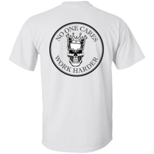 Alternative view of WORK HARDER2 (back) G500 5.3 oz. T-Shirt
