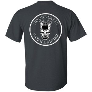 Alternative view of WORK HARDER2 WHITE (back) G500 5.3 oz. T-Shirt