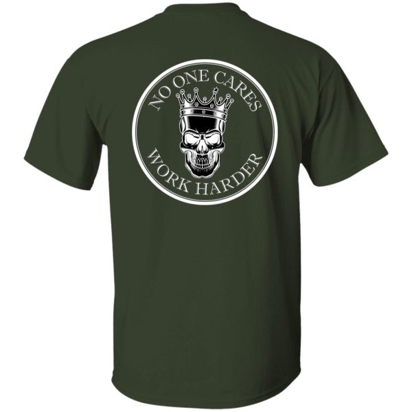 WORK HARDER2 WHITE (back) G500 5.3 oz. T-Shirt - Image 3