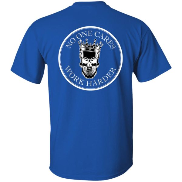 WORK HARDER2 WHITE (back) G500 5.3 oz. T-Shirt - Image 5