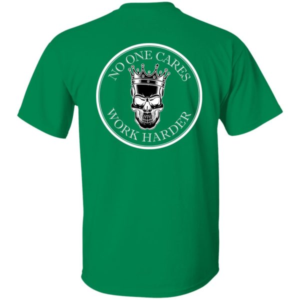 WORK HARDER2 WHITE (back) G500 5.3 oz. T-Shirt - Image 6