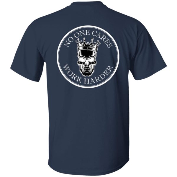WORK HARDER2 WHITE (back) G500 5.3 oz. T-Shirt - Image 4
